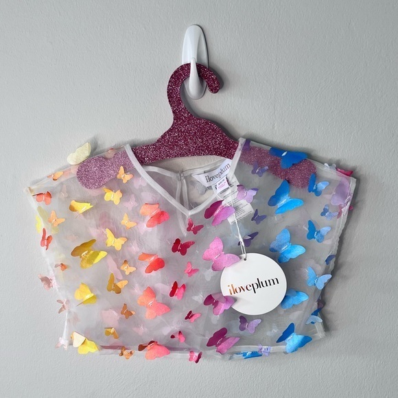 NWT iloveplum cutie coverup - butterfly size 1/2Y - Picture 1 of 6